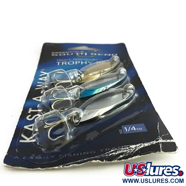 South Bend Essentials Kast-A-Way Plandavka, Zlatá/Nikl/Modrá, 7g, #8451