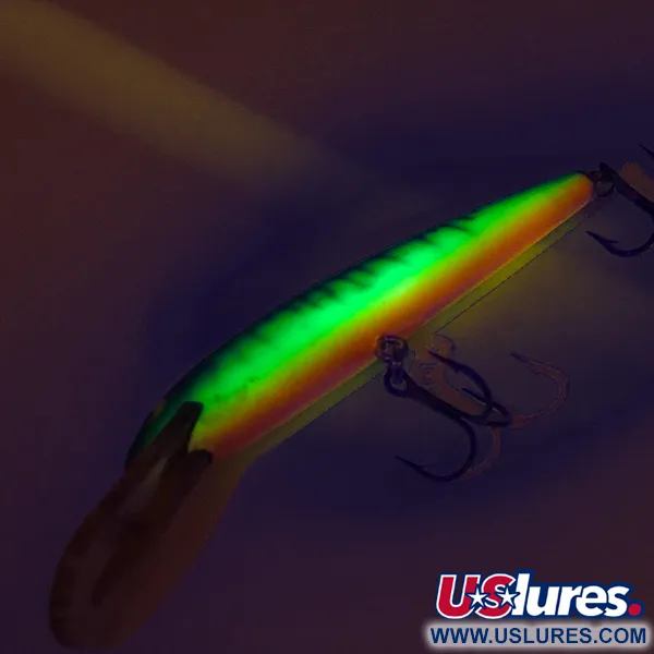 Bagley's Diving Bang-O-Lure Wobbler, Fire Tiger, 12,5g, UV, #8474