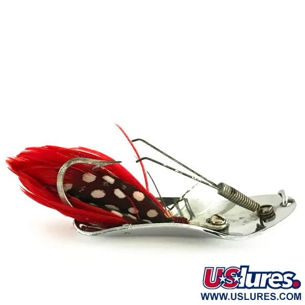 Pflueger Chum 4 Plandavka, Nikl / Červená, 19g, Peří, #8488