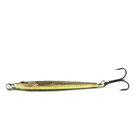 Cabela's Real Image Jig-N-Spoon Plandavka, Gold Shiner, 28g, #8496