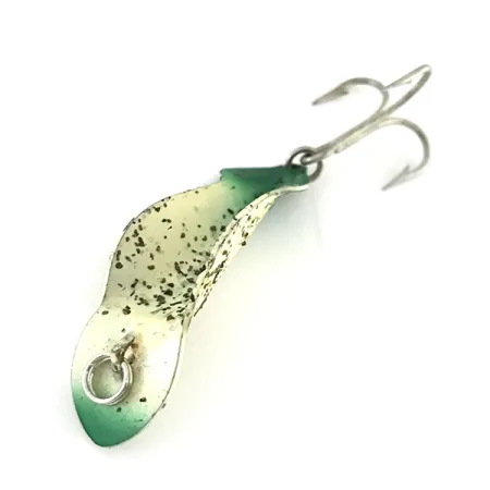 Buck Perry Spoonplug Třpytka, Bílá/Zelená, 5g, Kontrola hloubky, #8500