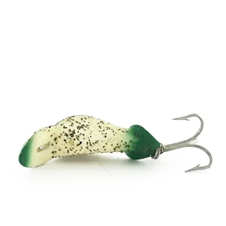 Buck Perry Spoonplug Třpytka, Bílá/Zelená, 5g, Kontrola hloubky, #8500