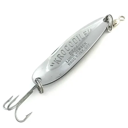 Luhr Jensen Krocodile Die #4 Plandavka, Nikl / Modrá, 14g, Daleký, #8532
