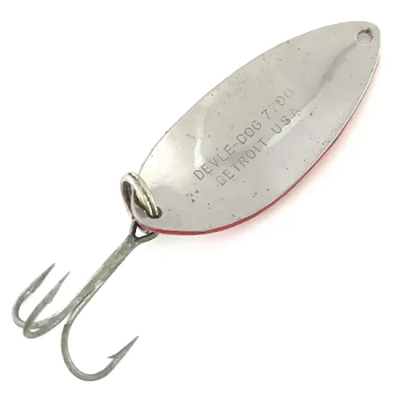 Dardevle Devle Dog 7700 Plandavka, Červená / Bílá / Nikl, 14g, #8579