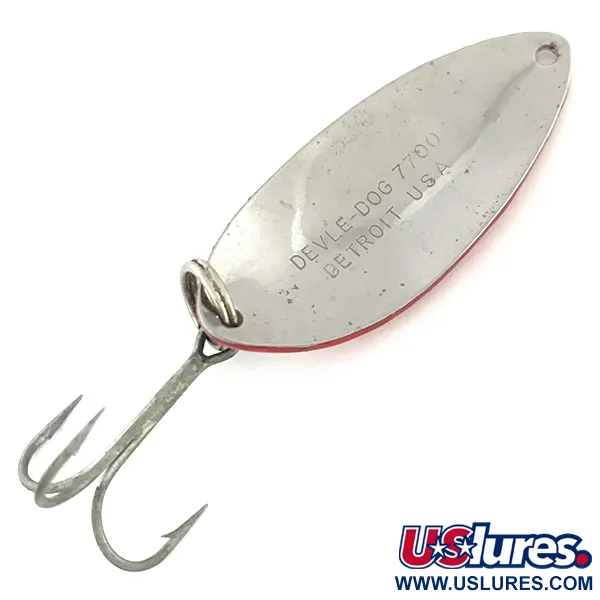 Dardevle Devle Dog 7700 Plandavka, Červená / Bílá / Nikl, 14g, #8579