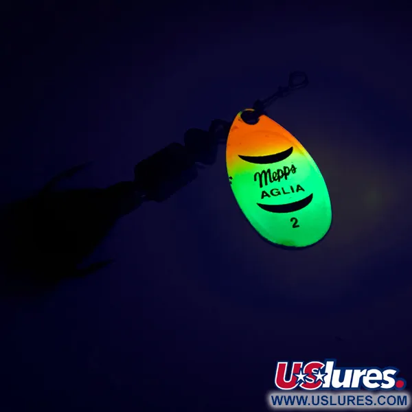 Třpytka Mepps Aglia 2 dressed, Rainbow, 4,7g, veverčí oháňka, #8583
