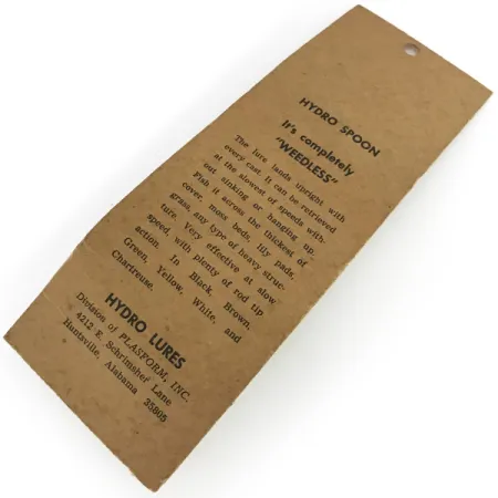 Hydro Lures Weedless Hydro Spoon Plandavka, White/Green, 17g, #8593