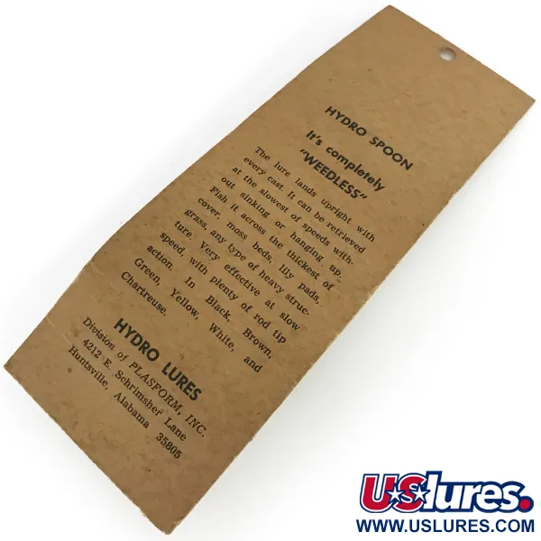 Hydro Lures Weedless Hydro Spoon, 11g, Bílá / Zelená / Červená, Plandavka #9258