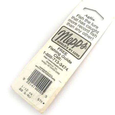 Mepps Aglia 0 rotačka, Červená/Bílá, 2.5g, pstruhová nástraha, #8676