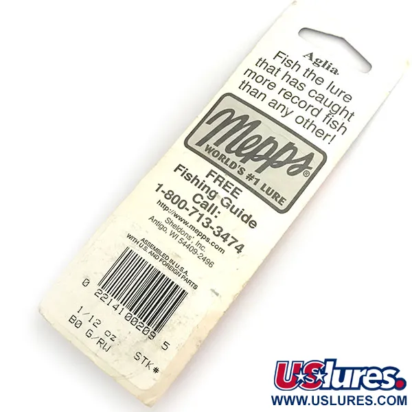 Mepps Aglia 0 rotačka, Červená/Bílá, 2.5g, pstruhová nástraha, #8676