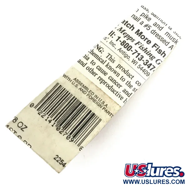 Mepps Aglia 1 dressed Třpytka, Stříbro, 3,5g, Peří na trojháčku, #8678