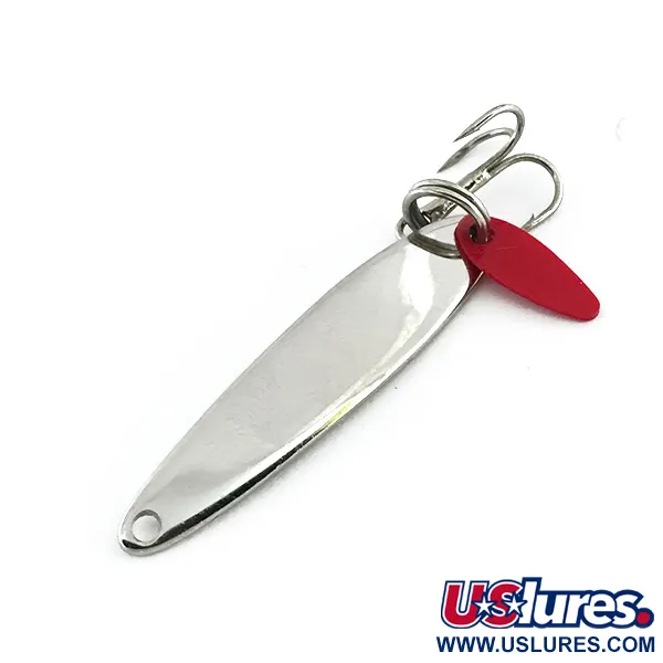 Bay de Noc Swedish Pimple Třpytka, Nikl, 4.5g, Vertikální lov, #8730