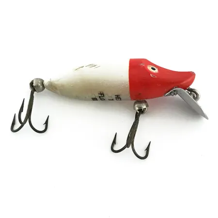 Heddon River Runt Tiny Floating Wobler, Red Head, 7g, Vintage, #8751