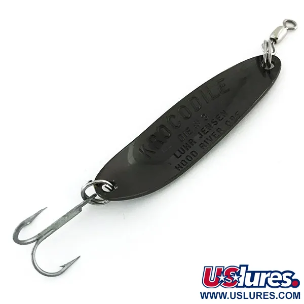 Luhr Jensen Krocodile Die #3 Plandavka, Černá, 10g, Vintage, #8775