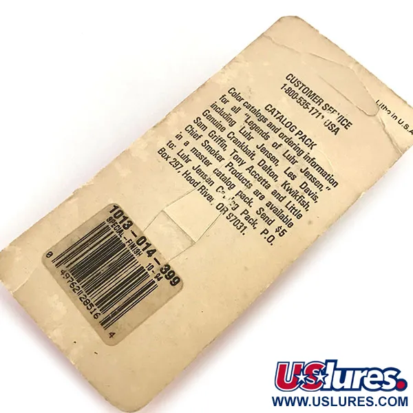 Luhr Jensen Little Jewel Plandavka, Hammered Brass / Red, 7g, UV, #8789