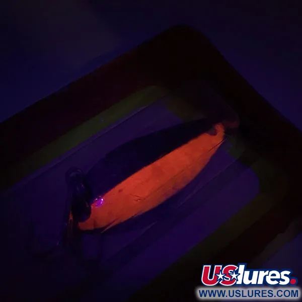 Luhr Jensen Little Jewel Plandavka, Hammered Brass / Red, 7g, UV, #8789