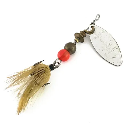 Mepps Aglia Long 0 Dressed Třpytka, Nikl / Zlaté Třpytky, 3g, #8809