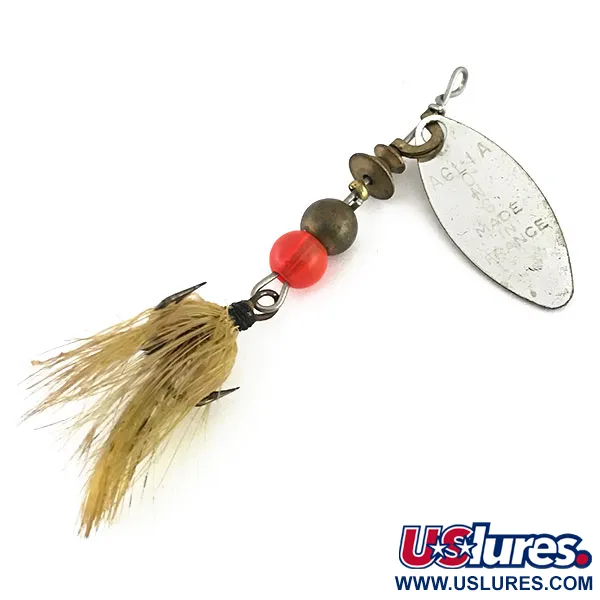 Mepps Aglia Long 0 Dressed Třpytka, Nikl / Zlaté Třpytky, 3g, #8809