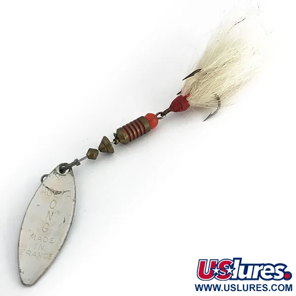 Mepps Aglia Long 2 Dressed Třpytka, Stříbrná, 7,3g, Srst, #8810