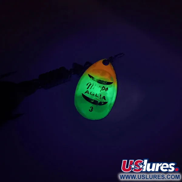 Mepps Aglia 3 dressed UV Třpytka, Fluo UV, 4.7g, Střapec, #8812