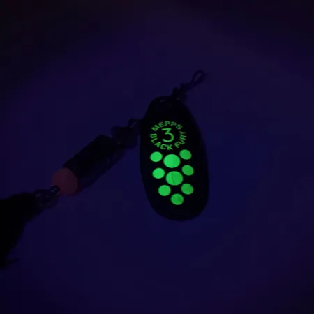 Mepps Black Fury 3 Dressed Rotačka, Black/Chartreuse, 7.3g, #8815