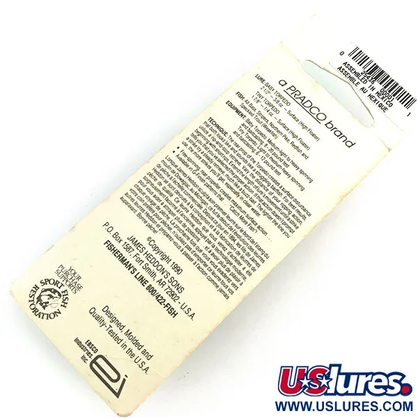 Heddon Tiny Torpedo Hladinový, Zelená, 7g, Zadní Vrtule, #X036089