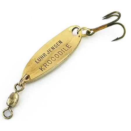 Luhr Jensen Krocodile Plandavka, Tepané zlato / Oranžová, 7g, #8961