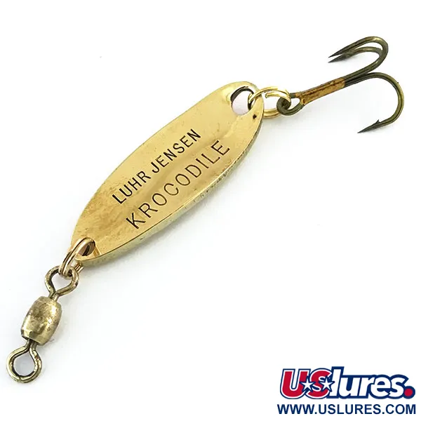 Luhr Jensen Krocodile Plandavka, Tepané zlato / Oranžová, 7g, #8961