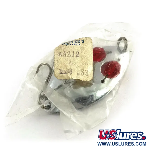 Herter's Glass eye spoon Plandavka, Nikl/Červená, 11g, Oči, #8987