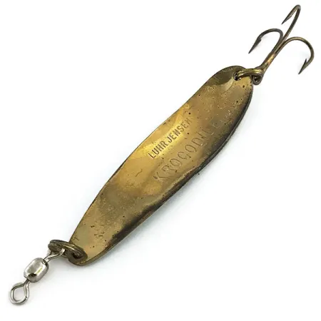 Luhr Jensen Krocodile Die #4 Plandavka, Zelená/Mosaz, 14g, Vintage, #9055