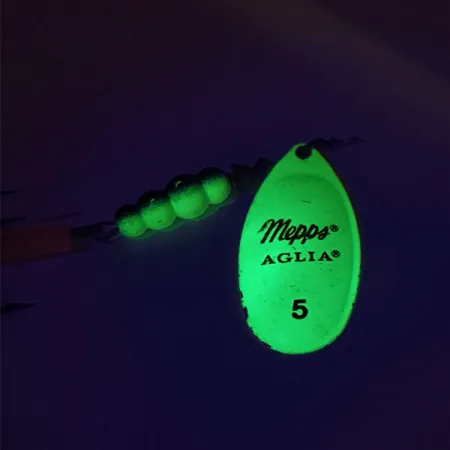 Mepps Aglia 5 Fluo UV Třpytka, Chartreuse, 14g, UV reaktivní, #9060