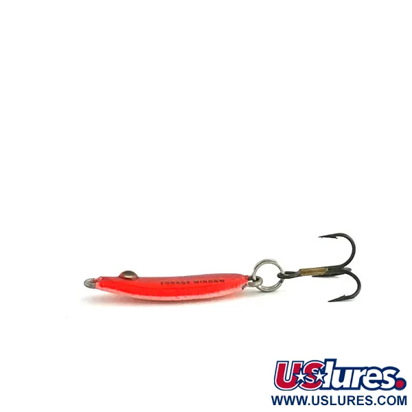 Northland Forage Minnow Jigging Spoon, Červená / Růžová, 3g, Glow, #9083