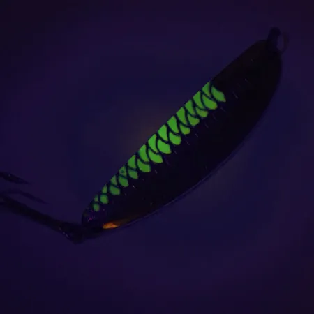 Plandavka Acme Side-winder, Nikl/Zelená, 14g, UV aktivní, #9097