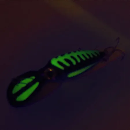 The Producers Willy's Worm UV Wobler, Černá/Zelená, 8g, UV, #9129