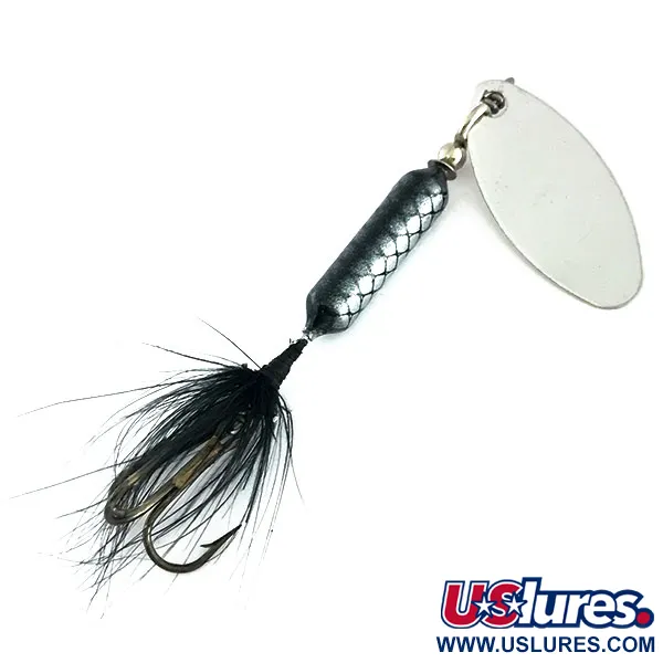 Yakima Bait Worden’s Original Rooster Tail Třpytka, Nikl/Černá, #9263