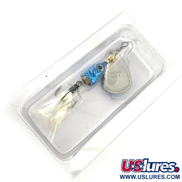 Blue Fox Vibrax Shallow Třpytka, Duhově modrá, 8g, peří, #9296