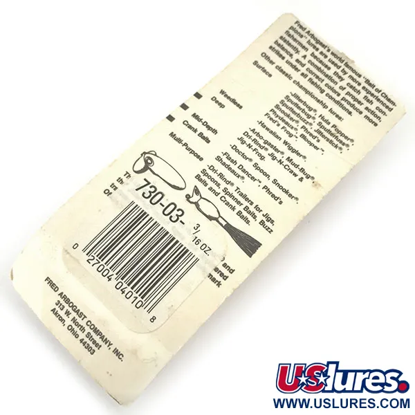 Fred Arbogast Hula Popper Nástraha, Žlutá/Červená, 5.3g, Sukénka, #9299