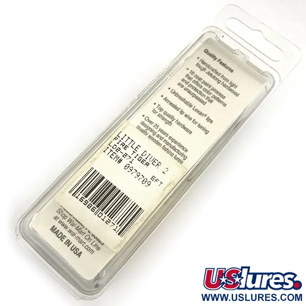 Renegade Lunker Diver UV Wobler, Fire Tiger, 11g, UV aktivní, #9309