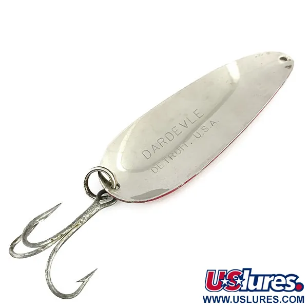 Eppinger Dardevle, 28g Červená / Bílá / Nikl, Plandavka #9366