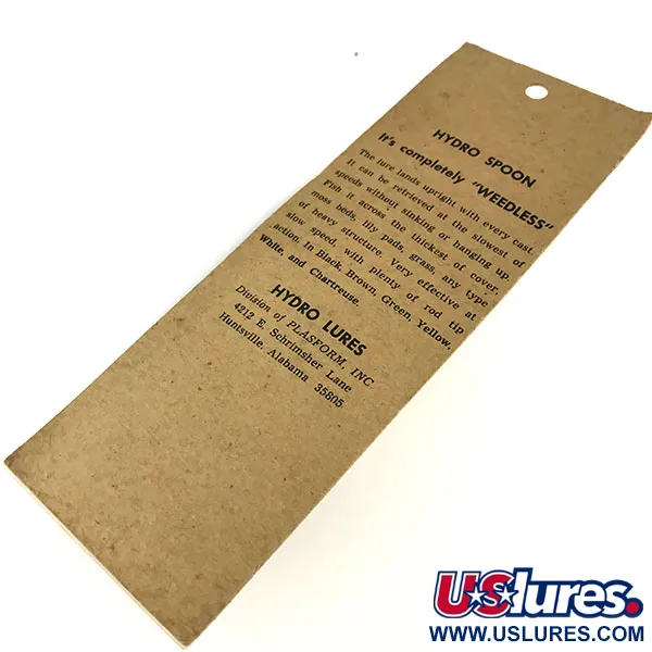 Hydro Lures Weedless Hydro Spoon, Bílá/Černá, 14g, Do travin, #9466