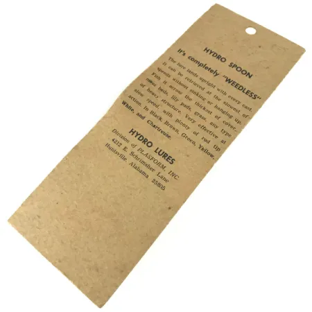 Hydro Lures Weedless Hydro Spoon, Bílá/Červená/Zelená, 14g, Antivázne, #9467