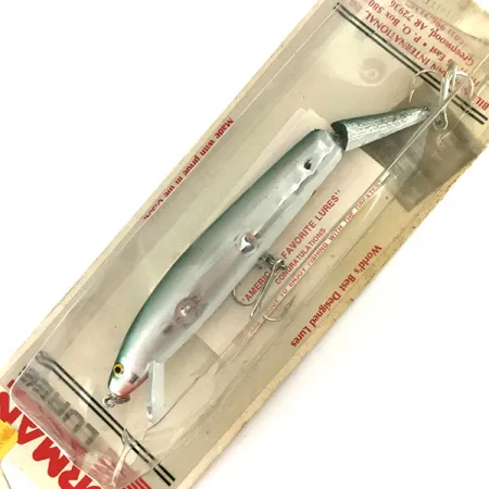 Bill Norman Jointed Wobler, Mirror Silver / Zelená, 21g, #9471