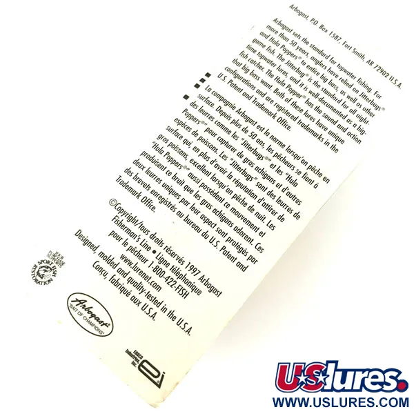 Fred Arbogast Hula Popper Hladinová nástraha, Žlutá, 8g, Suknice, #9472