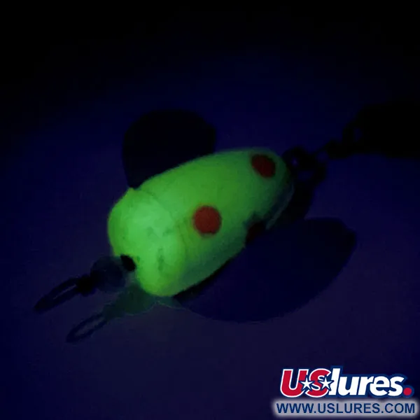 Nástraha Shur Strike Spin-n-Glo UV, Žlutá/Červená, 3.6g, UV-aktivní, #9479