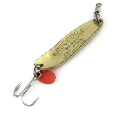 Luhr Jensen Krocodile Die #3 Plandavka, Zlatá / Červená, 10g, Daleký odhoz, #9502