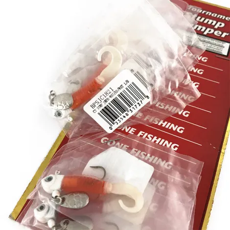 Bass Pro Shops Tournament Stump Jumper Jig, Bílá/Oranžová/Růžová, 4g, #9518