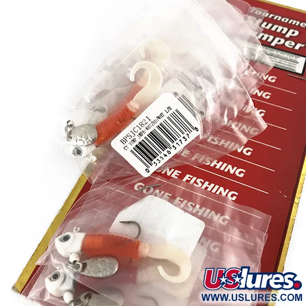 Bass Pro Shops Tournament Stump Jumper Jig, Bílá/Oranžová/Růžová, 4g, #9518