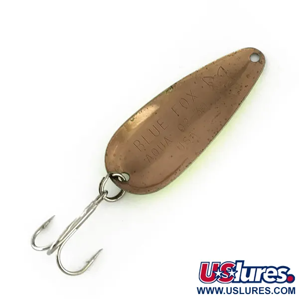 Blue Fox Aqua Spoon Plandavka, Chartreuse/Černá/Bronz, 9g, USA, #9525