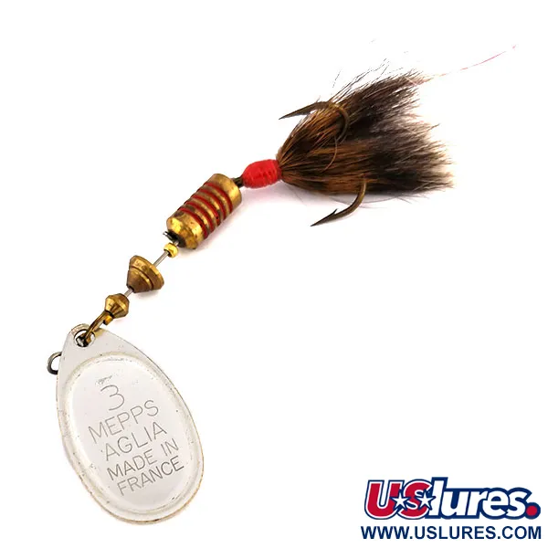 Mepps Aglia 3 dressed Třpytka, Pstruh, 7.3g, Veverčí ohon, #9553