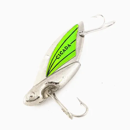 Reef Runner Cicada Blade Bait, Nikl / Zelená, 14g, Svítící, #9560